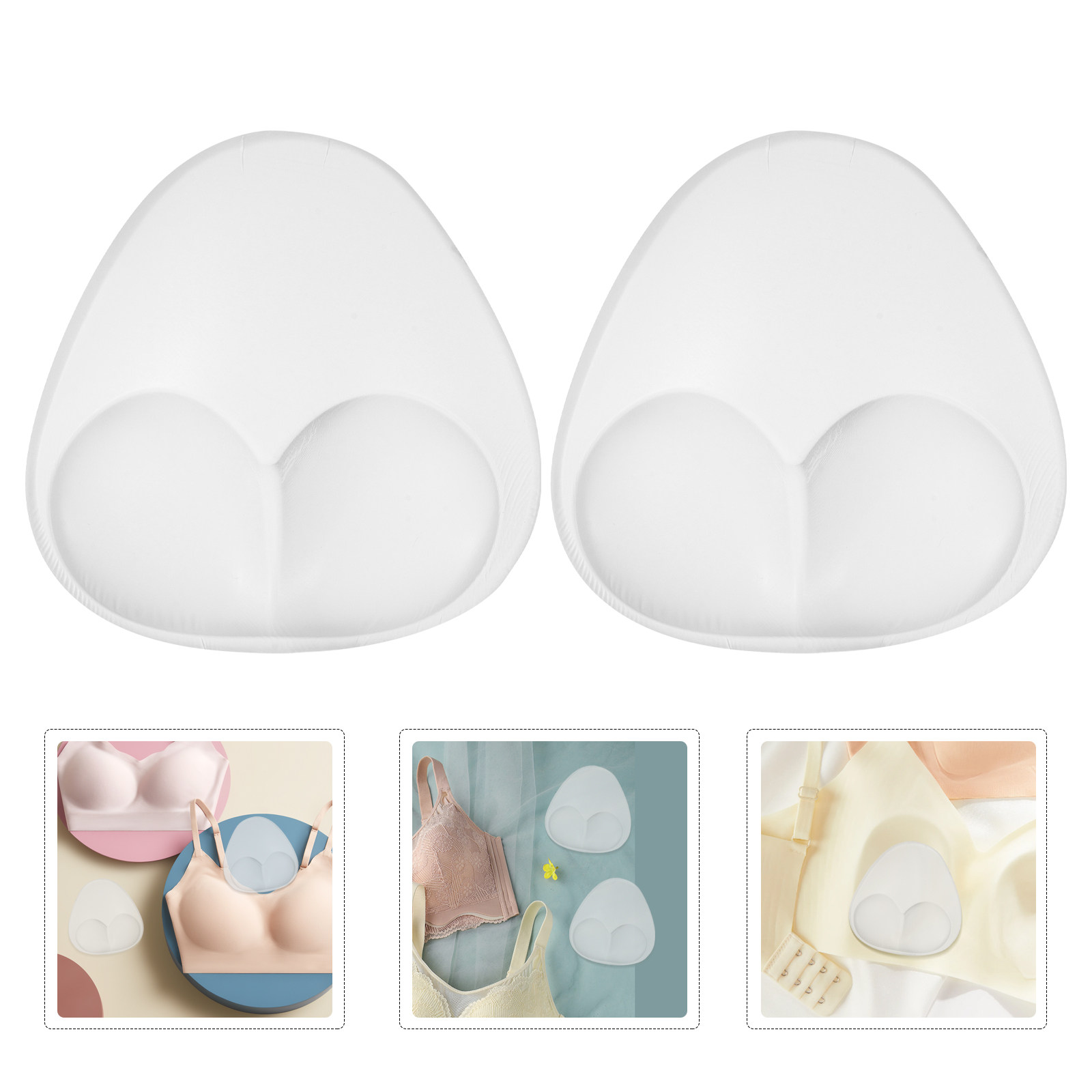 Push Up Bra Padded - 1Pair Invisible Silicone Bra Pads Thick