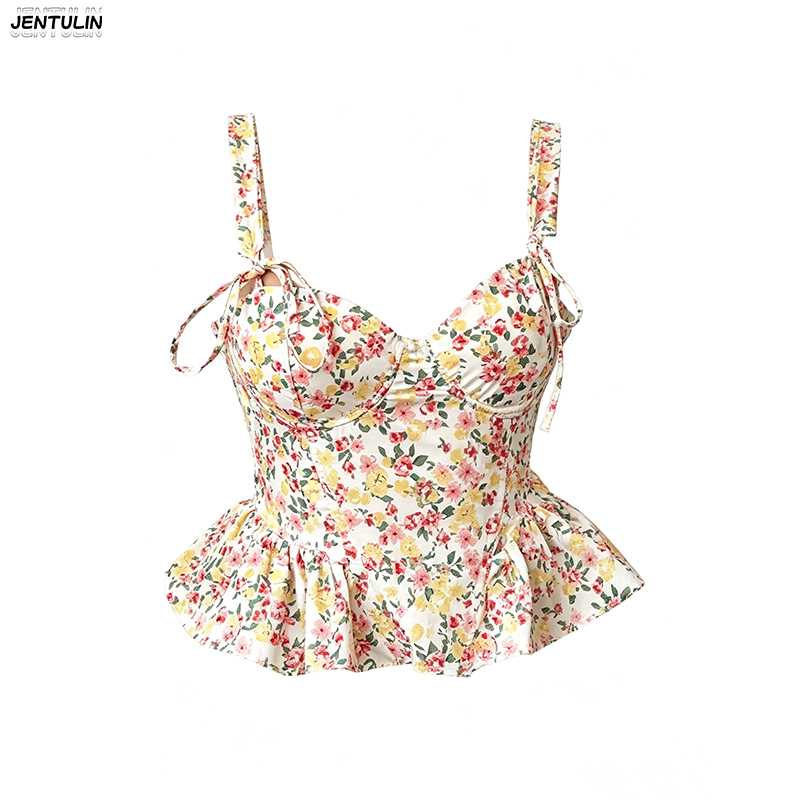 Corset Waist Cinch - Floral Spring And Summer Lace Up