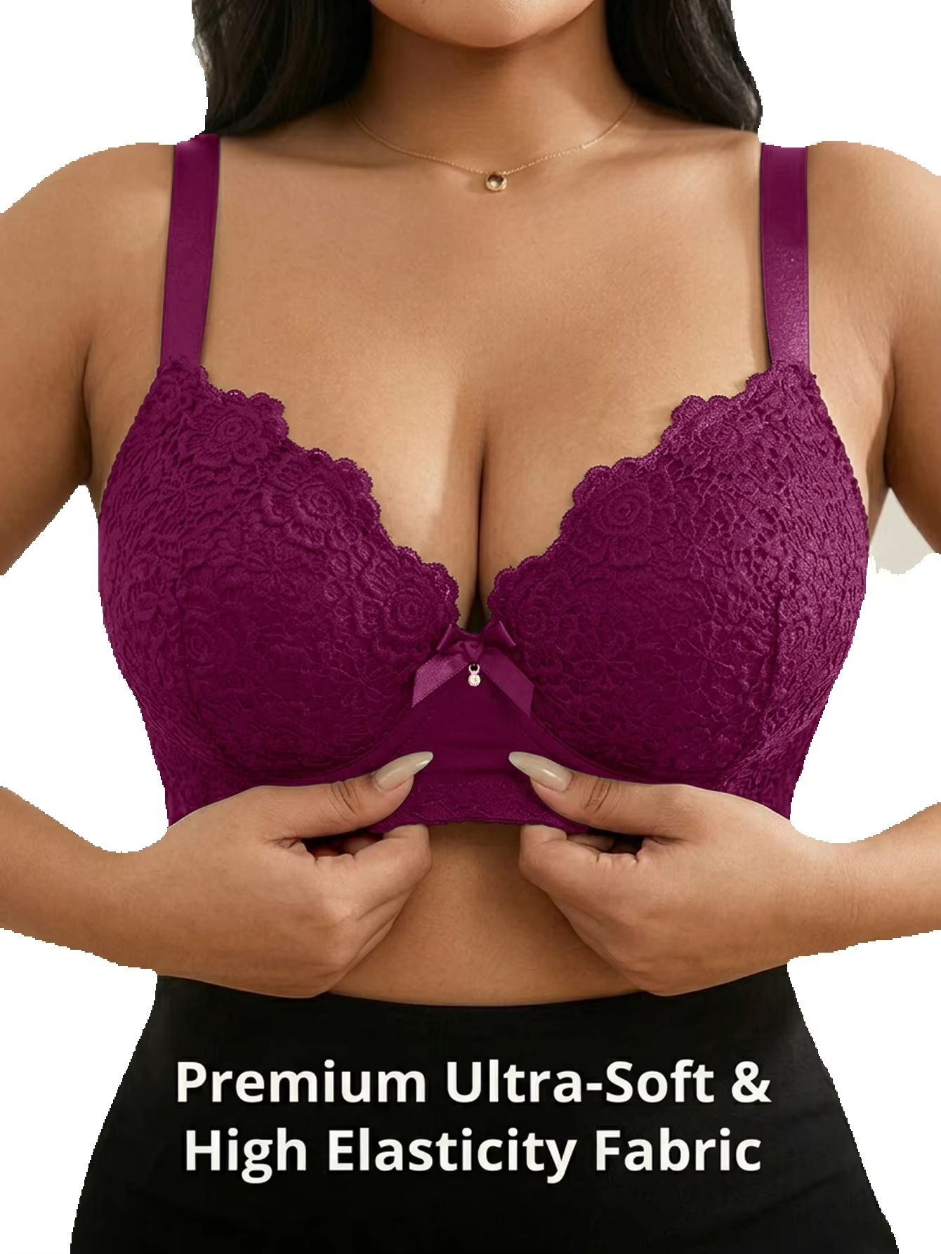 Women Plus Size Floral Push Up - Push Up Bra Padded review and price