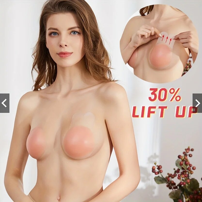 1Pairs Silicone Nipple Cover L - Push Up Bra Padded review and price