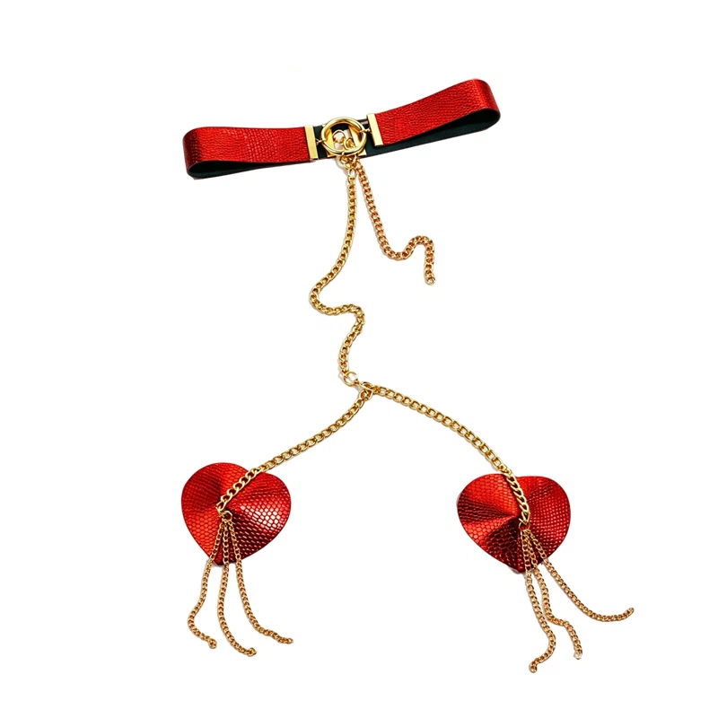 Womens Metal Chain Linked Nipp - Nipple Cover Pasties review and price
