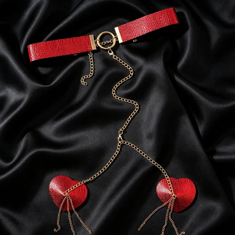 Womens Metal Chain Linked Nipp - Nipple Cover Pasties review and price
