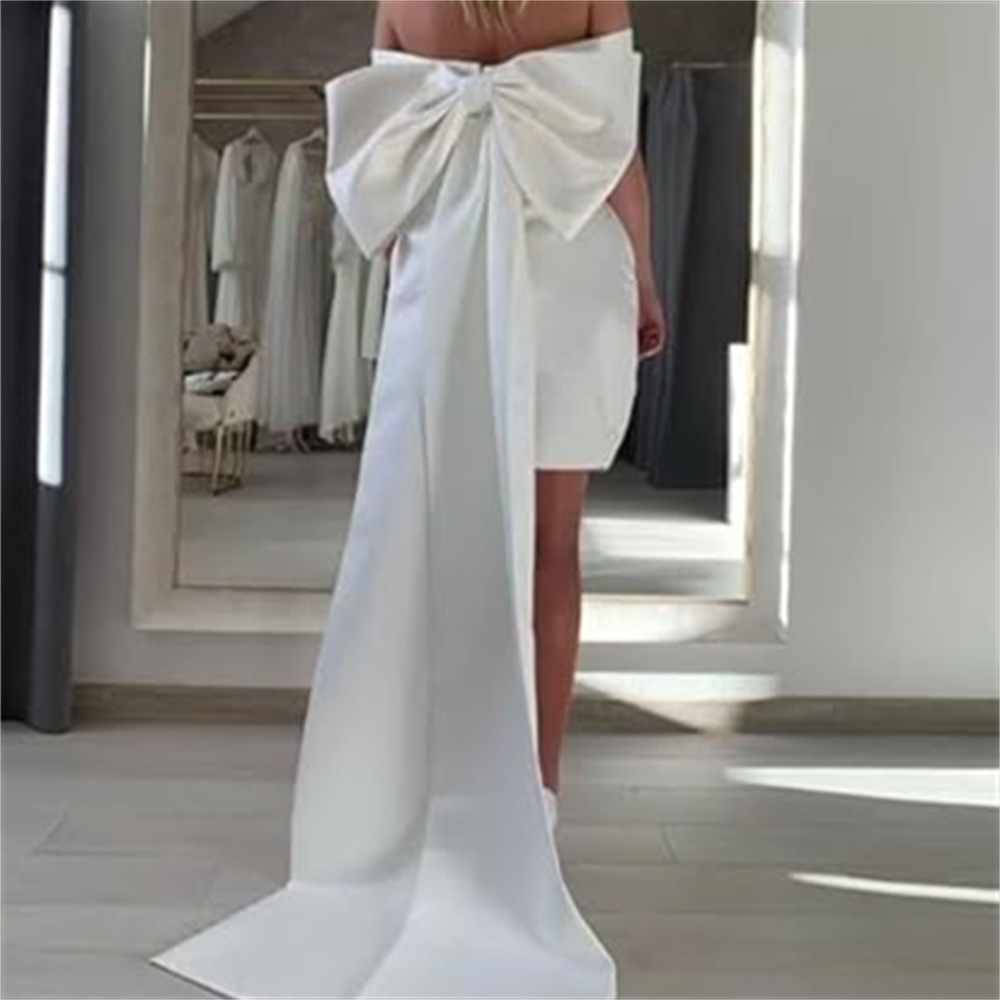 Love Elegant Big Bow for Brida - Robe Silk Women review and price
