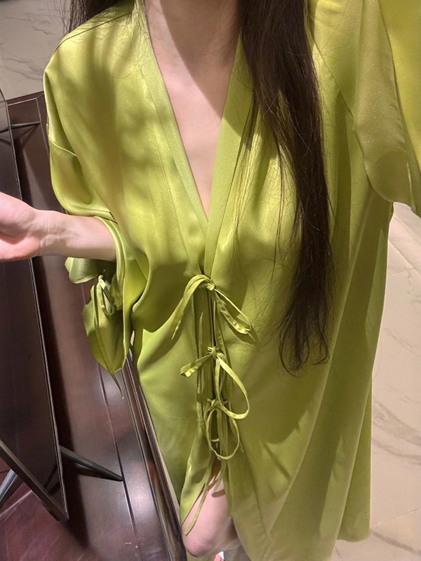 Lightweight Long Sleeve Ice Si - Robe Silk Women review and price