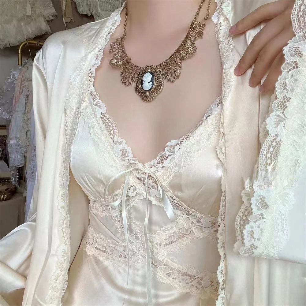 Silk Robe Gown Sets Women Gent - Robe Silk Women review and price